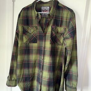 DIXXON Olive and Black Plaid Shirt “The Nightmare”